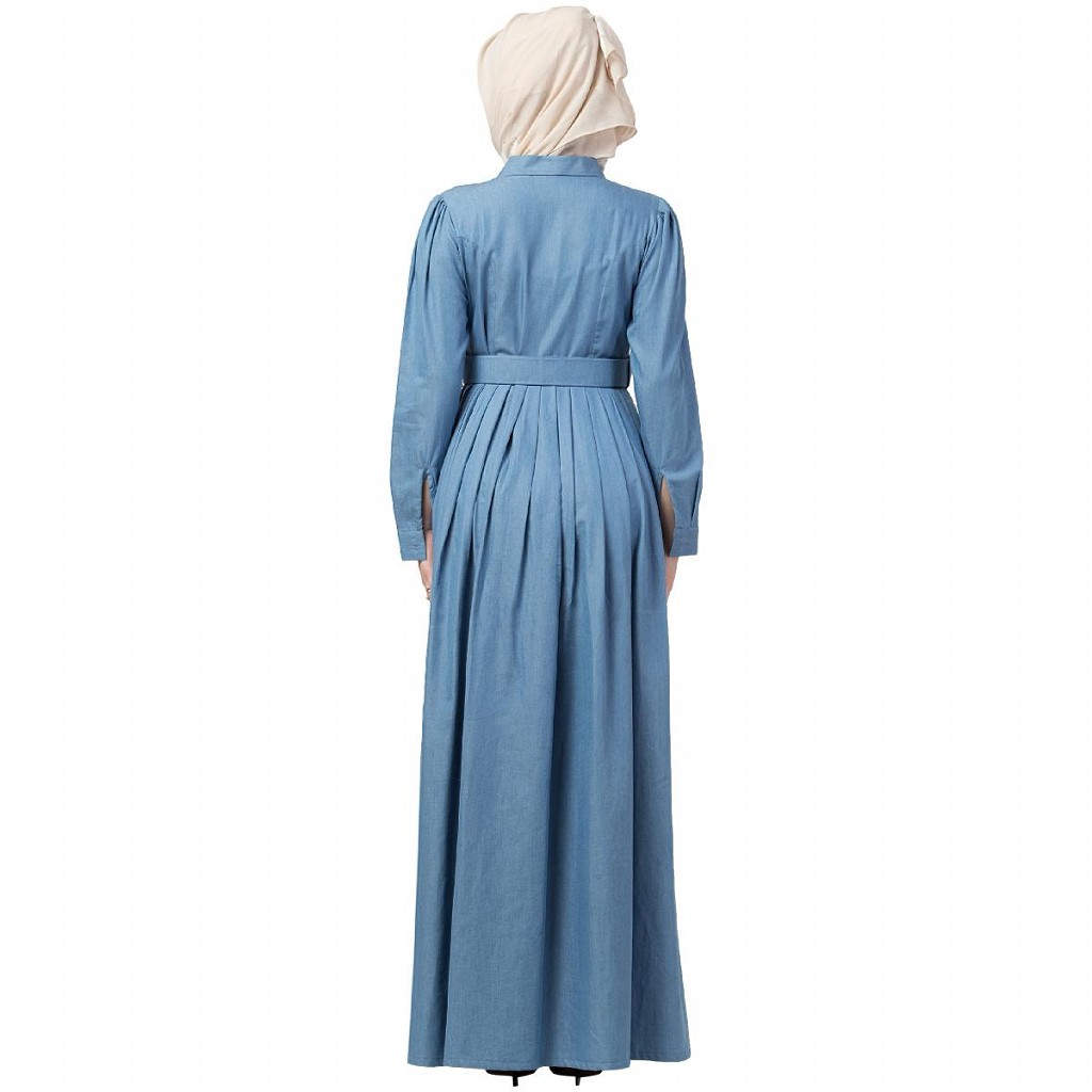 Denim abaya online hotsell